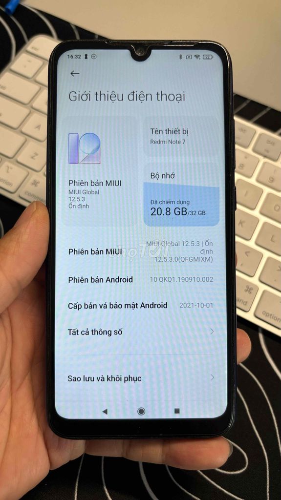 Xiaomi Redmi Note 7 32GB Xanh. Mua bán Điện thoại tại Quận Cầu Giấy Hà Nội được đăng bởi NguyễnNguyễn hình 1
