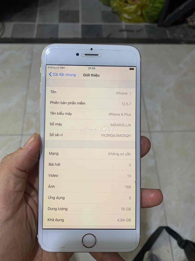 iPhone 6 plus 16GB vàng