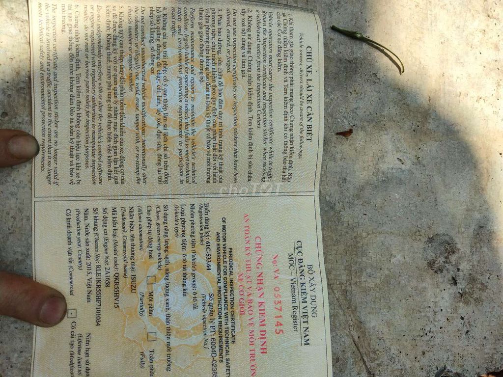 isuzu cần bán xe chạy ổn định. Mua bán Xe tải, xe ben tại Huyện Mê Linh Hà Nội được đăng bởi Linh Nguyễn hình 5