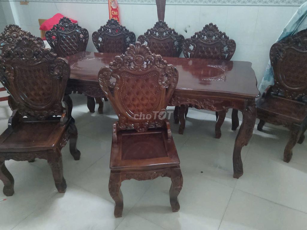 Chật nhà cần thanh lý bộ bàn ghế ăn tiệc giá rẻ. Mua bán Bàn ghế tại Quận Bình Tân Tp Hồ Chí Minh được đăng bởi Nguyễn Văn Thanh hình 1