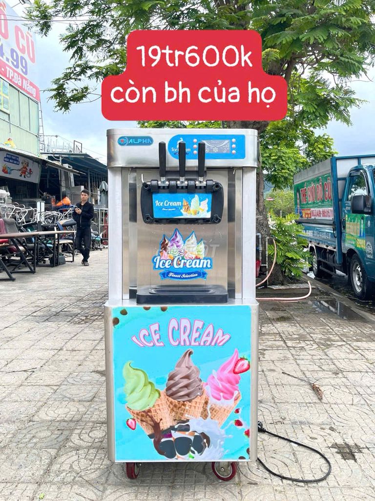 Máy làm kem Alpha 3 vòi Bạc. Mua bán Tủ lạnh tại Quận Sơn Trà Đà Nẵng được đăng bởi thế giới đồ cũ đà nẵng hình 1