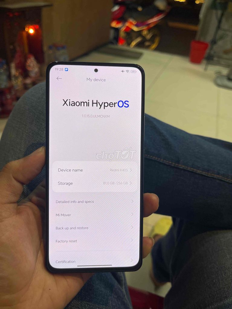 Xiaomi Redmi K40S 8GB 256GB Like New. Mua bán Điện thoại tại Quận Tân Bình Tp Hồ Chí Minh được đăng bởi Nguyễn Hảo hình 1