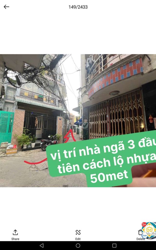 Bán nhà 15m2 mới tinh hẻm 240 lưu hữu phước 1 trệt 1 lầu dưới 1 tỷ