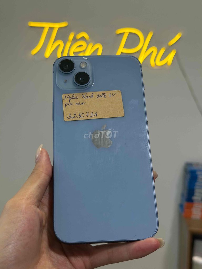 iPhone 14Plus 128gb Xanh Thay Vỏ Thay Pin Full CN. Mua bán Điện thoại tại Quận Thanh Khê Đà Nẵng được đăng bởi Thiên phú  hình 1