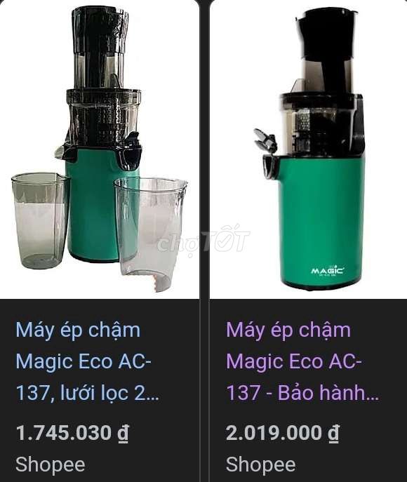 Mới 2tr máy ép chậm Magic AC 137 Thái Lan