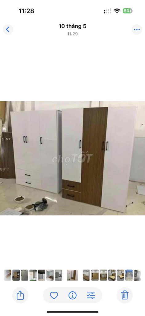Tủ quần áo gỗ công nghiệp. Mua bán Tủ, kệ gia đình tại Quận 12 Tp Hồ Chí Minh được đăng bởi Hong Le hình 1