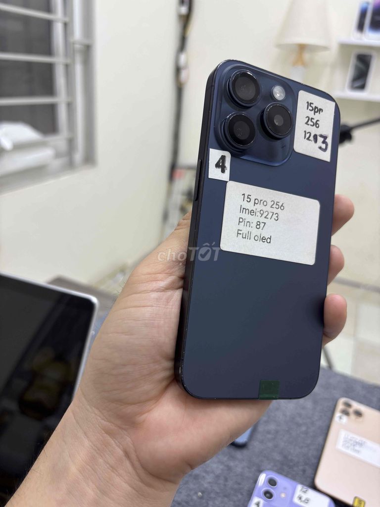 Apple iPhone 15 Pro 256GB Xanh khay sim. Mua bán Điện thoại tại Quận Bắc Từ Liêm Hà Nội được đăng bởi Cửa hàng Bính Táo hình 1