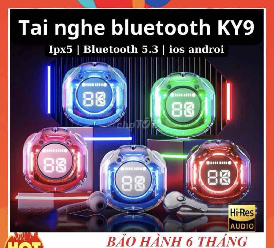 Tai nghe KY9 MINI  7 màu thân tròn trong suốt. Mua bán Thiết bị đeo thông minh tại Quận Ba Đình Hà Nội được đăng bởi taphoaxinh hình 1