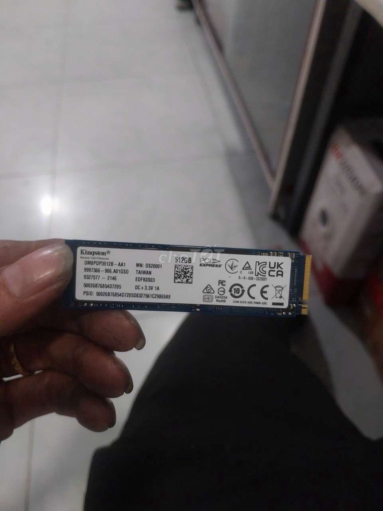 Ổ cứng SSD nvme  Kingston 512GB sk 98%. Mua bán Linh kiện (RAM, Card...) tại Thành phố Thuận An Bình Dương được đăng bởi cty tnhh mtv tin học thái sơn hình 1