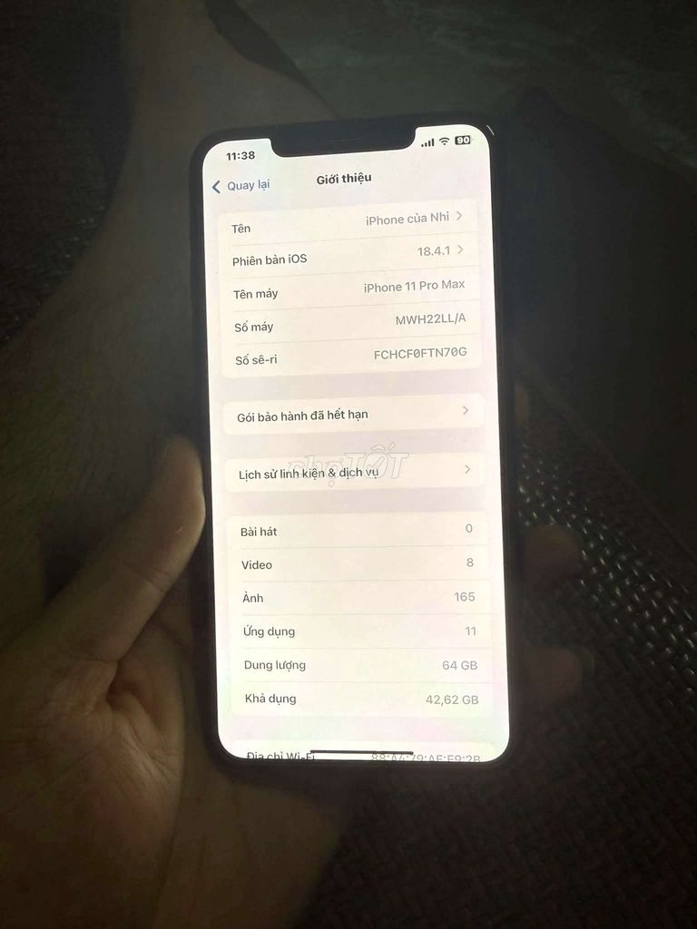 Apple iPhone 11 Pro Max 64GB Xanh. Mua bán Điện thoại tại Huyện Hoài Đức Hà Nội được đăng bởi Đỗ Văn Tuấn hình 1