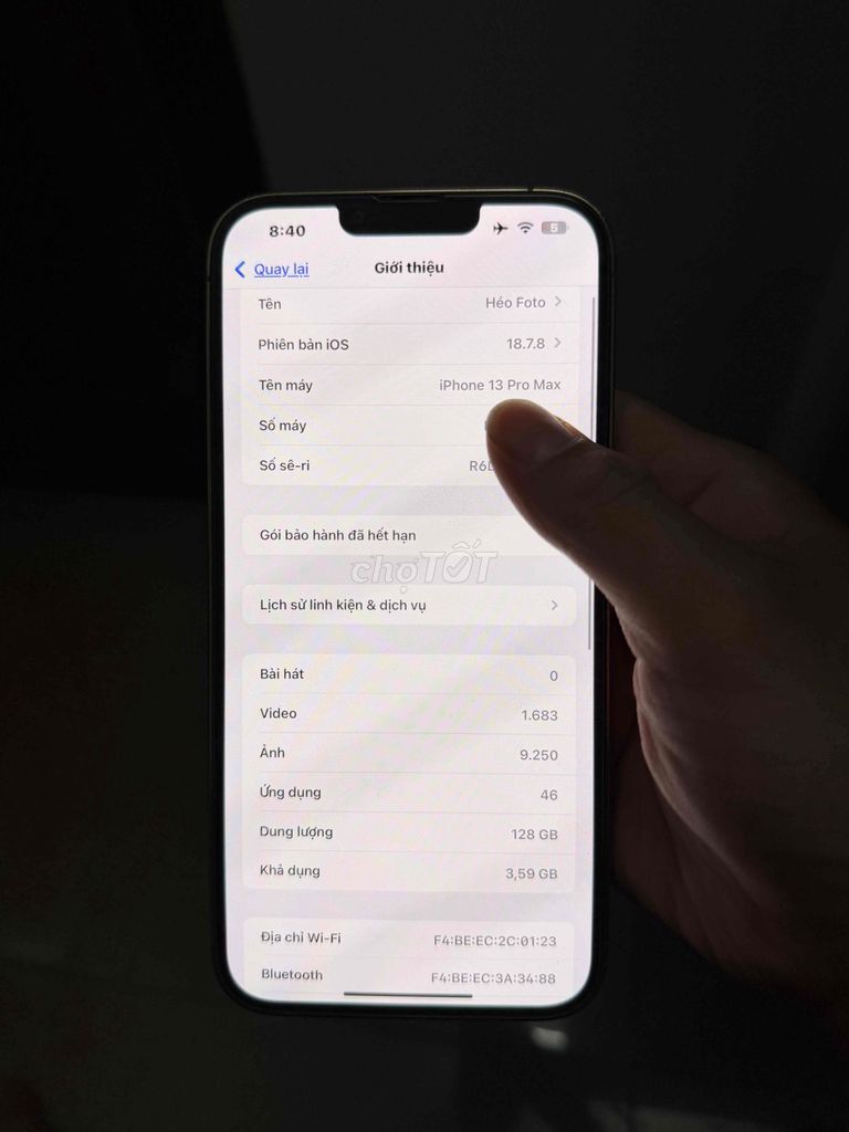 iPhone 13 Pro Max 128GB Vàng. Mua bán Điện thoại tại Quận Đống Đa Hà Nội được đăng bởi Hiếu Phạm Minh hình 1