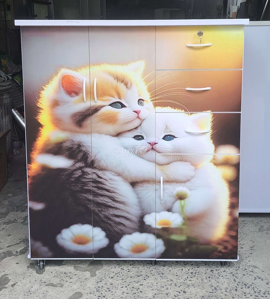 Tủ quần áo nhựa trẻ em Trắng. Mua bán Tủ, kệ gia đình tại Thành phố Biên Hòa Đồng Nai được đăng bởi Yen Binh hình 1