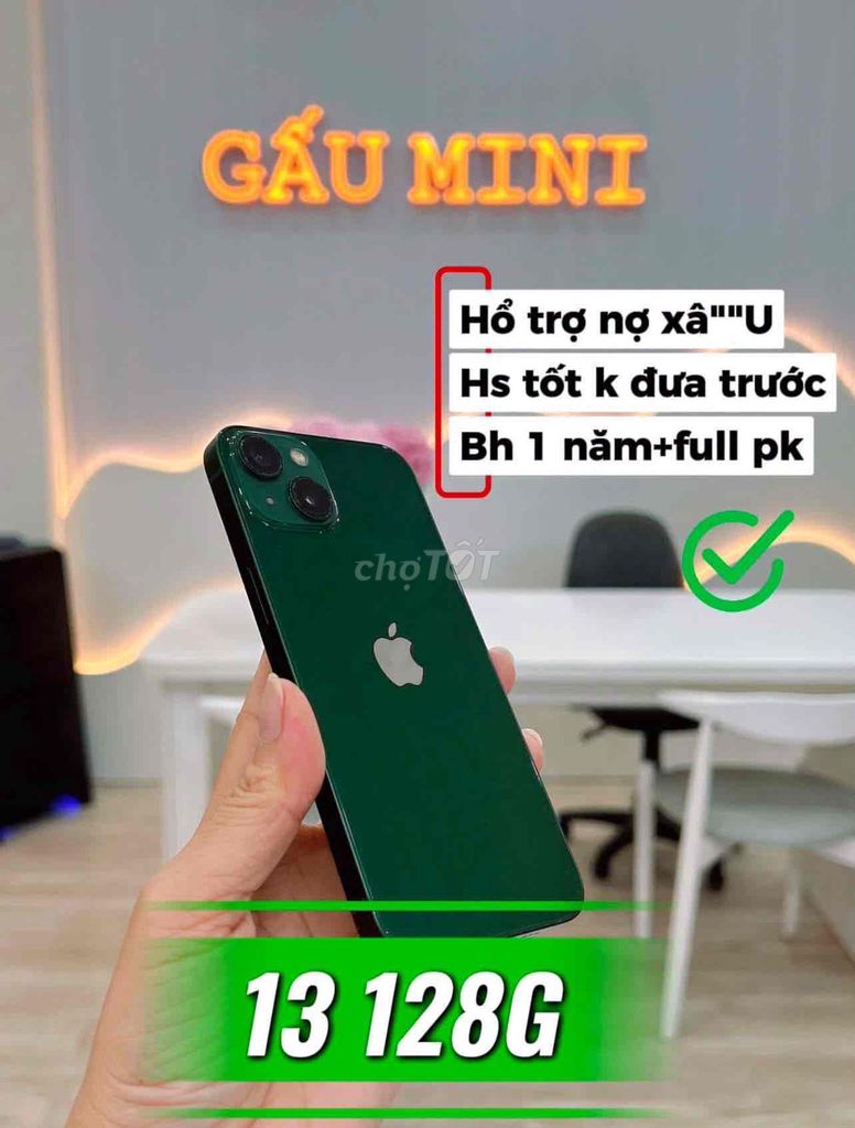Apple iPhone 13 128GB Xanh lá Đã qua sử dụng. Mua bán Điện thoại tại Huyện Hòa Thành Tây Ninh được đăng bởi Đoàn Phúc hình 1