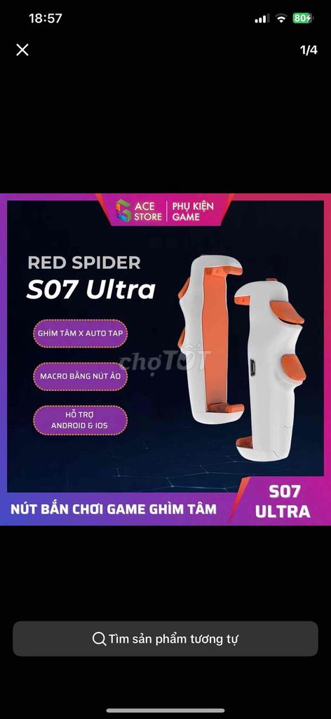Tay cầm chơi game RED SPIDER SO7 Ultra. Mua bán Thiết bị chơi game tại Huyện Nhà Bè Tp Hồ Chí Minh được đăng bởi Lee Khang hình 1