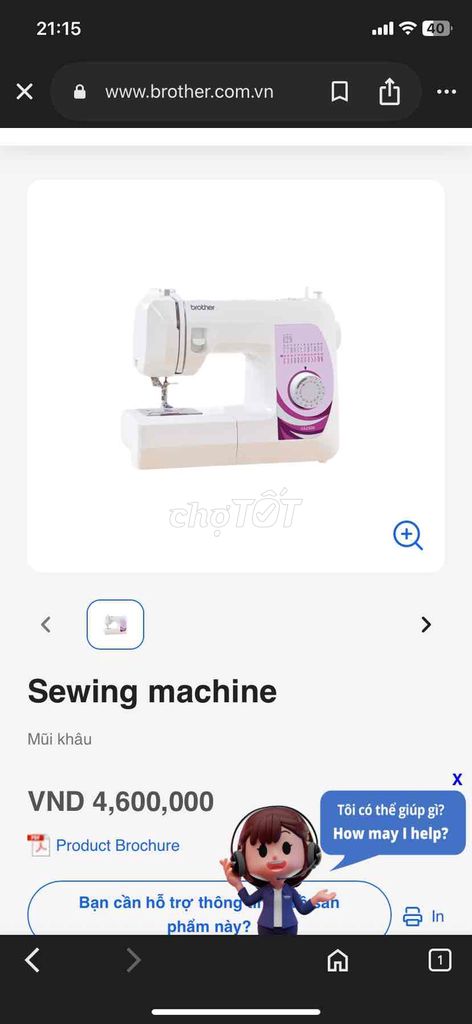 thanh lý đầu máy may gia đình để bàn