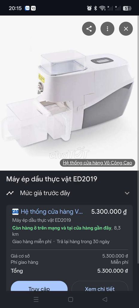 Máy ép dầu thực vật ED2019 Thái Lan Trắng. Mua bán Bếp, lò, đồ điện nhà bếp tại Quận Long Biên Hà Nội được đăng bởi Mai quý hình 1