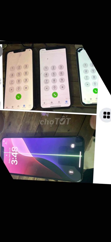 màn lỗi iphone Xsm sọc 12 promax bể 12 pro mực 11. Mua bán Linh kiện (RAM, Card...) tại Quận Tân Phú Tp Hồ Chí Minh được đăng bởi Trương Hiệp hình 1