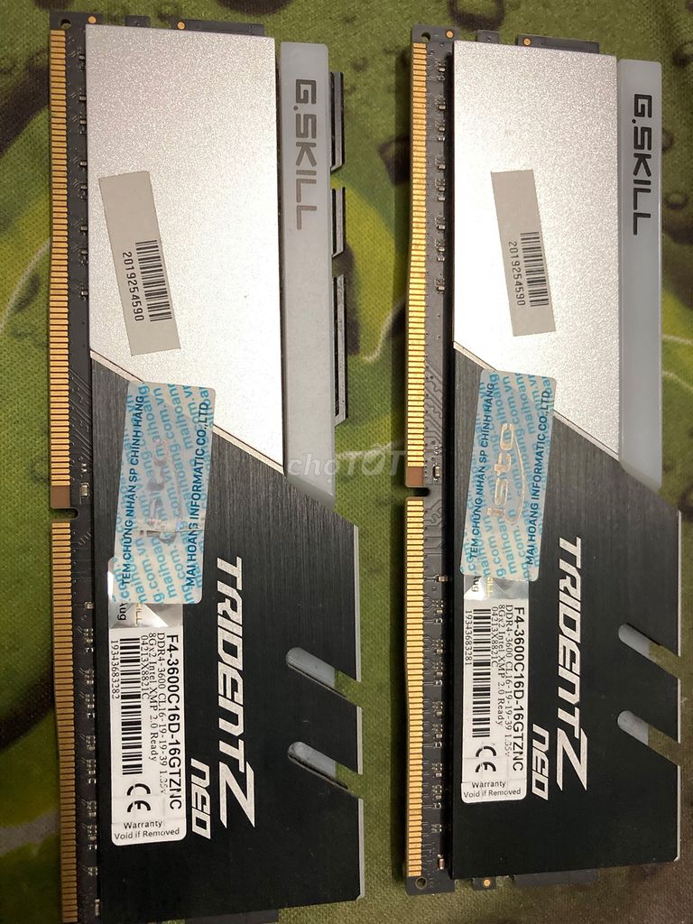 Cũ RAM G.Skill Trident Z Neo DDR4-3600 16GB. Mua bán Linh kiện (RAM, Card...) tại Thành phố Tân An Long An được đăng bởi Hùng hình 1
