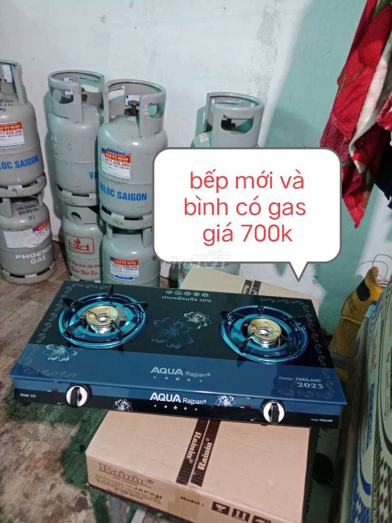 Bếp đơn và bình 600k (đôi 700k)