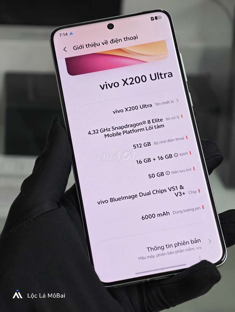 Vivo X200 Ultra 512GB Trắng. Mua bán Điện thoại tại Thành phố Đà Lạt Lâm Đồng được đăng bởi Lộc Lá Mô Bai hình 1