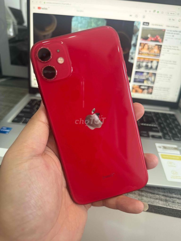 Apple iPhone 11 Đỏ Quốc Tế máy đẹp pin 100%. Mua bán Điện thoại tại Quận Bình Tân Tp Hồ Chí Minh được đăng bởi Nguyễn P Nguyên  hình 1