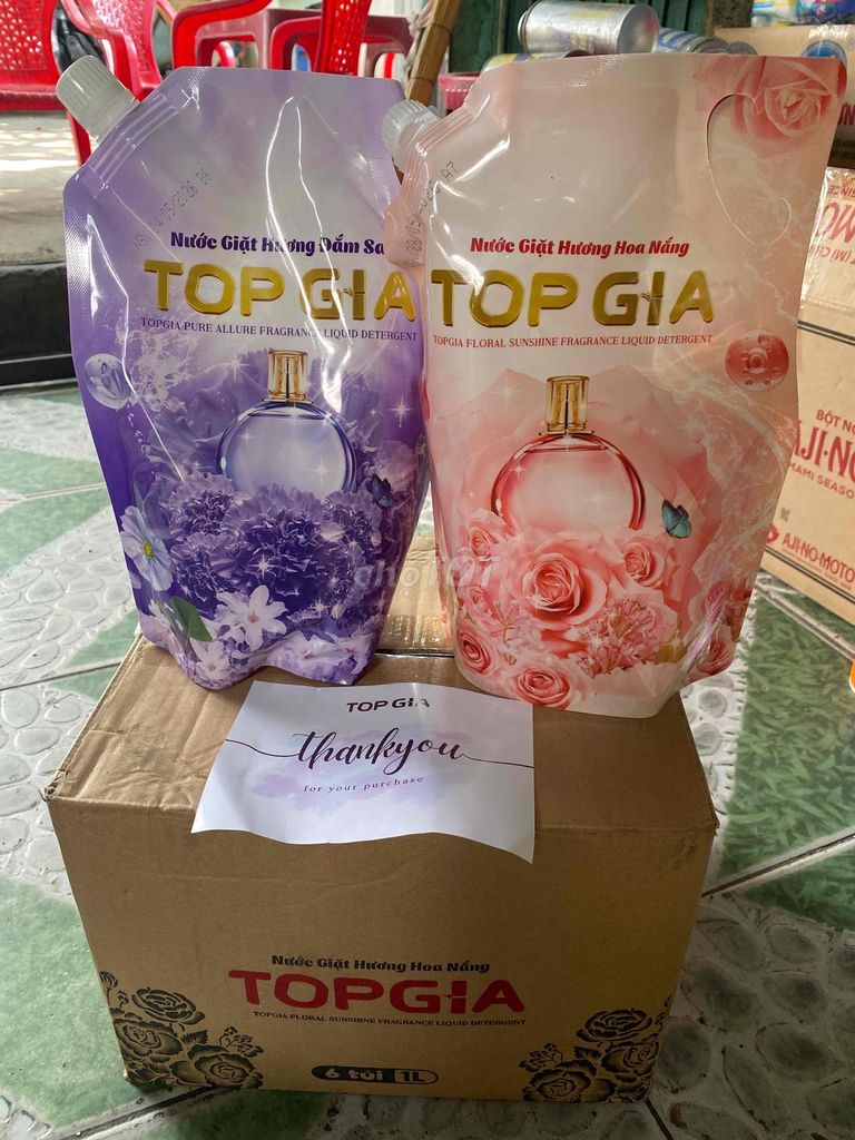 Nước giặt TOP GIA 1000mL. Mua bán Nội thất, đồ gia dụng khác tại Quận 12 Tp Hồ Chí Minh được đăng bởi Văn Hiệp hình 1