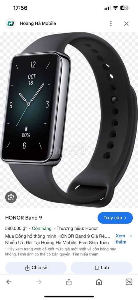 đồng hồ honor band 9