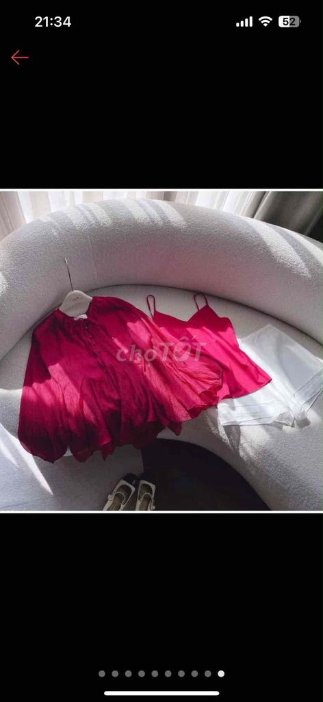Set đồ nữ Vải mềm mại Đỏ dễ thương. Mua bán Quần áo tại Quận 8 Tp Hồ Chí Minh được đăng bởi Trâm Trần Thị Bích hình 1