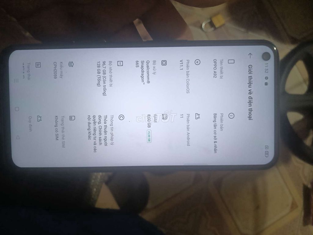 OPPO A92 8GB/128GB Snapdragon 665. Mua bán Điện thoại tại Huyện Gia Lâm Hà Nội được đăng bởi Nam hình 1