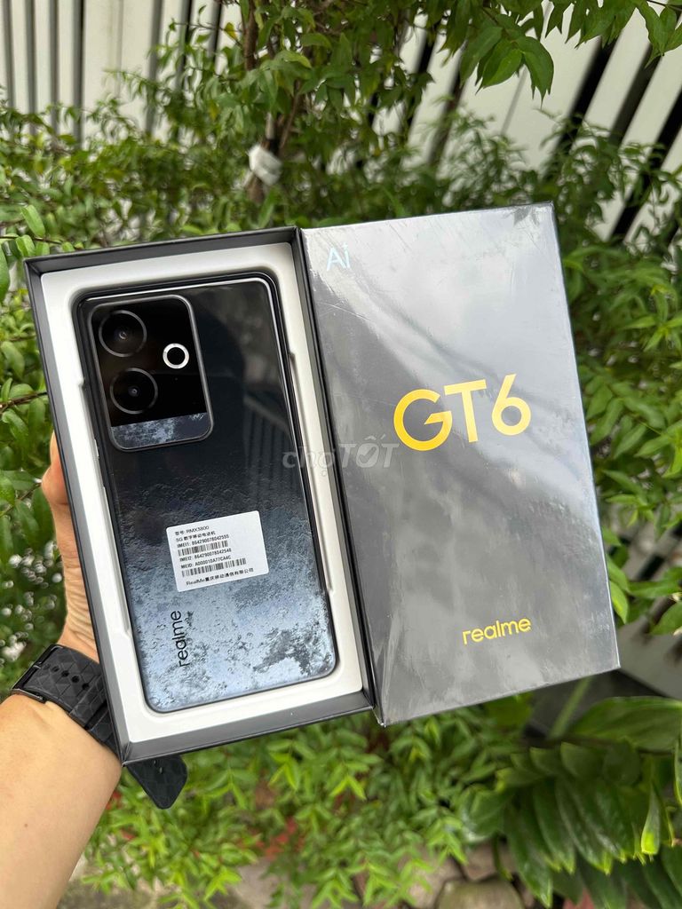 Realme GT 6 5G AI fullbox new 100% ram12/256 mượt