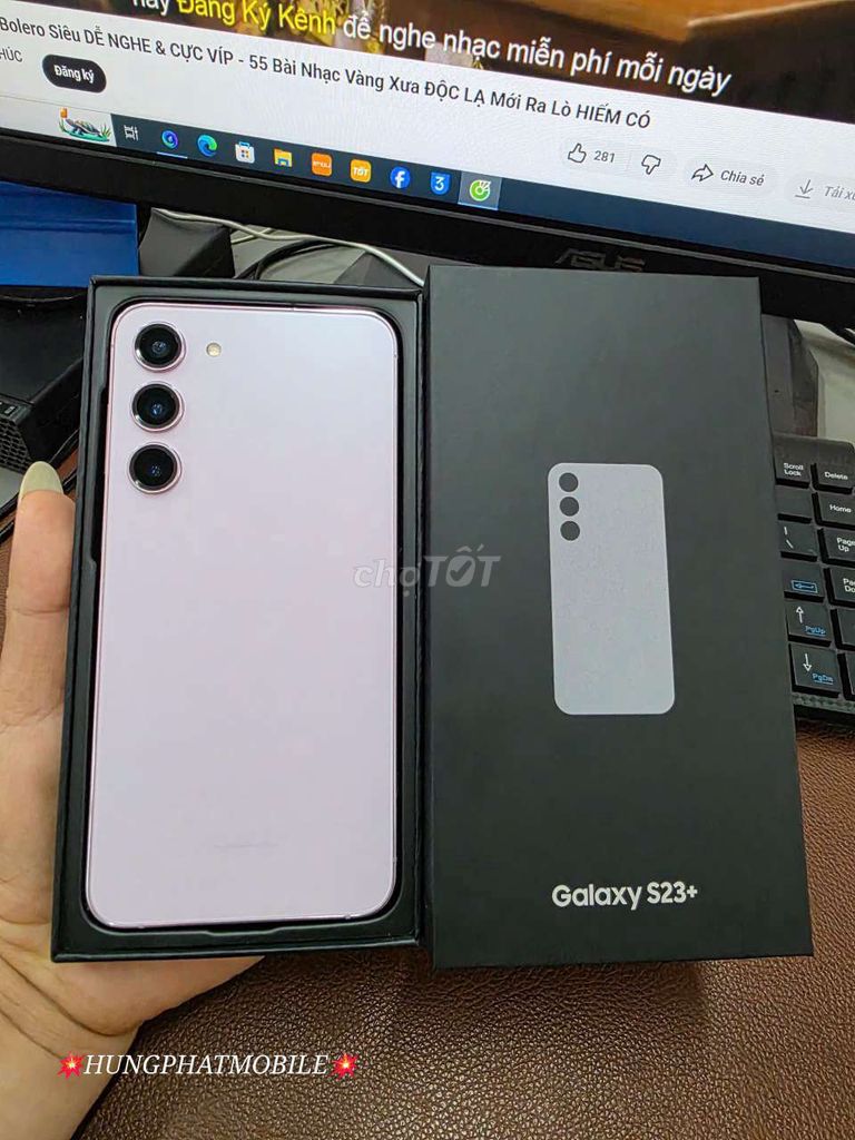 Samsung Galaxy S23 Plus 5G Hồng 99% bản SSVN 2 sim. Mua bán Điện thoại tại Quận Đống Đa Hà Nội được đăng bởi HƯNG PHÁT Mobile hình 1