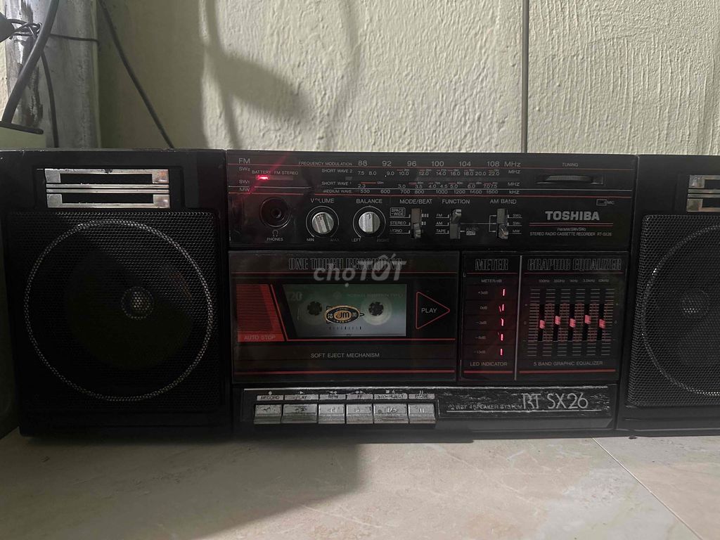 Đài cassette Toshiba RT-SX26 Đen. Mua bán Tivi, Âm thanh tại Thị xã Bến Cát Bình Dương được đăng bởi Đình Phong hình 1