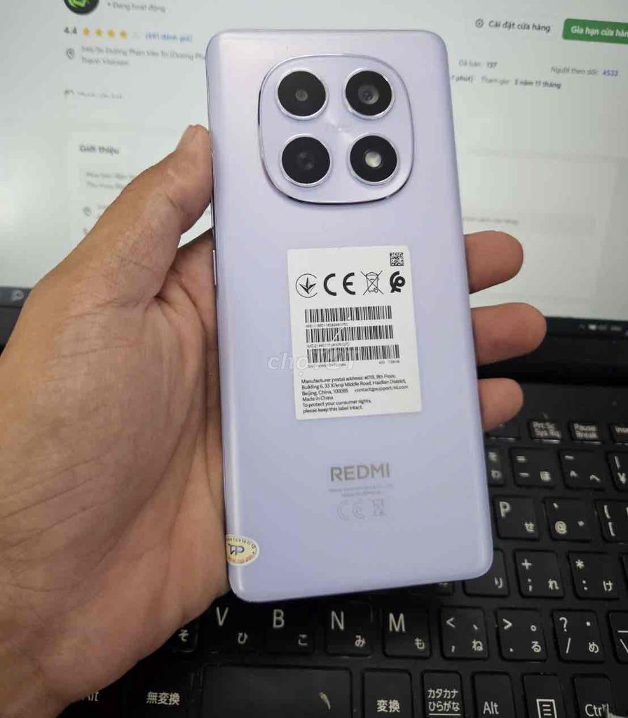 Xiaomi Redmi Note 15 còn bảo hành 9 tháng. Mua bán Điện thoại tại Quận Bình Thạnh Tp Hồ Chí Minh được đăng bởi AN MOBILE hình 1