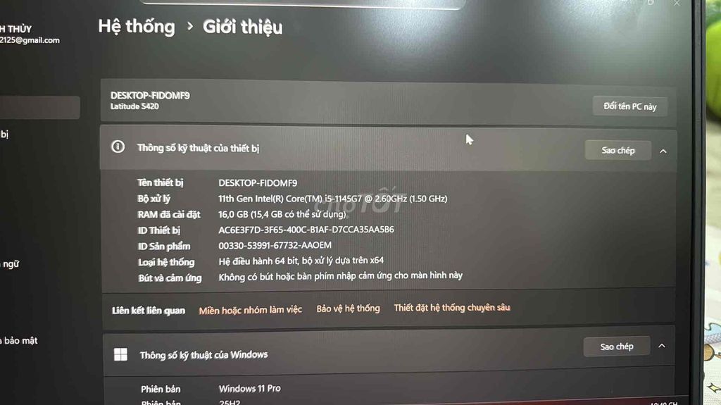 Dell Latitude i5, RAM 16GB, SSD 512GB. Mua bán Laptop tại Quận Phú Nhuận Tp Hồ Chí Minh được đăng bởi Thanh Thủy hình 1