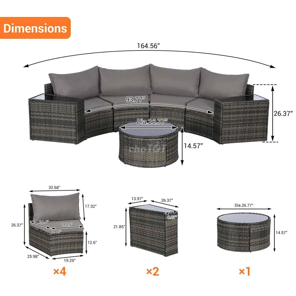 Bộ sofa mây tre đan màu Xám. Mua bán Bàn ghế tại Quận 12 Tp Hồ Chí Minh được đăng bởi Văn Thương hình 1