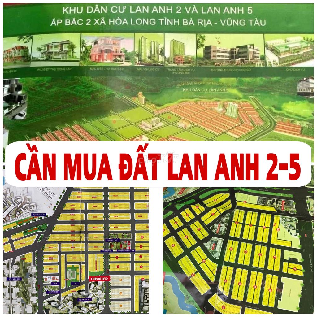 Cần Gấp 10 Nền Đất Dự Án Lan Anh 2-5 Giao Dịch Trong Ngày .