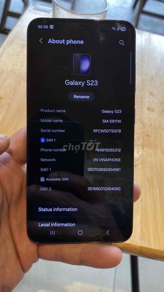 Samsung Galaxy S23 256GB Đen Mỹ. Mua bán Điện thoại tại Quận Hai Bà Trưng Hà Nội được đăng bởi Vũ  hình 1