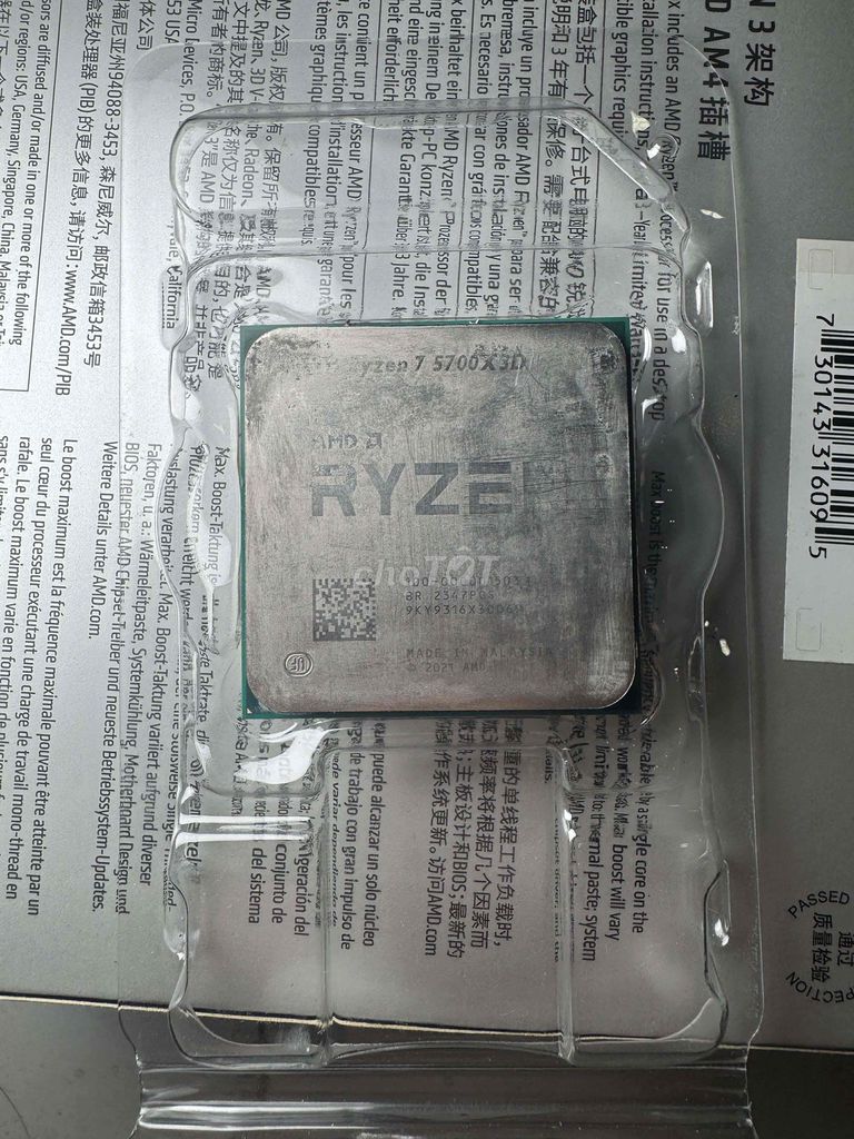 CPU AMD Ryzen 5700X3D. Mua bán Linh kiện (RAM, Card...) tại Thị xã Bình Long Bình Phước được đăng bởi Tuấn hình 1