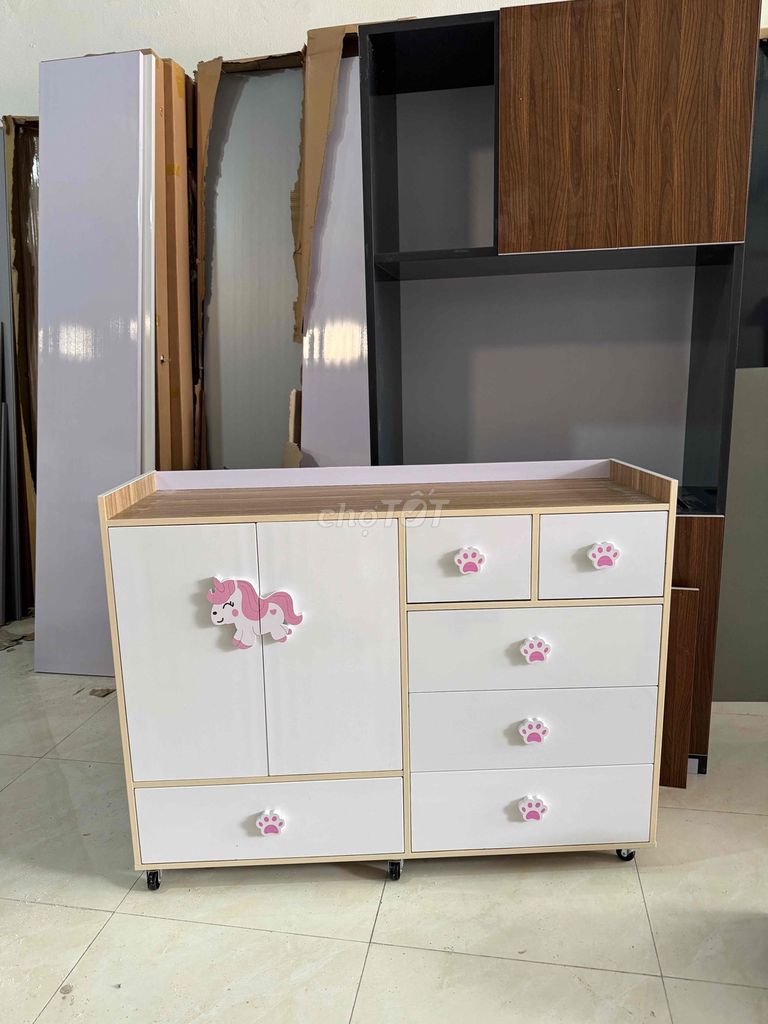 Tủ quần áo bé gái Nhựa Đài Loan 95x125x40cm. Mua bán Tủ, kệ gia đình tại Quận Gò Vấp Tp Hồ Chí Minh được đăng bởi đồ gỗ CN giá xưởng hình 1