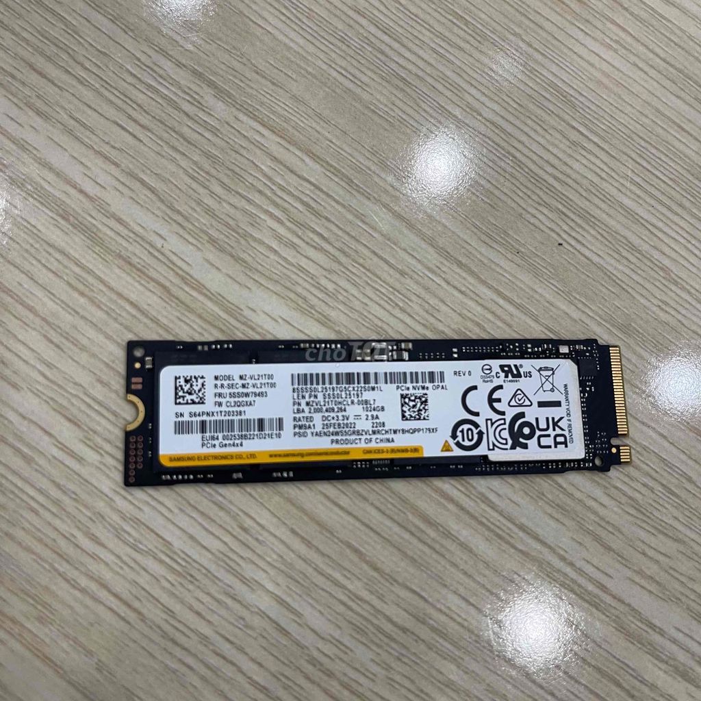 SSD Samsung MZ-VL21T00 1TB NVMe Gen 4. Mua bán Linh kiện (RAM, Card...) tại Quận 6 Tp Hồ Chí Minh được đăng bởi  Mê Công Nghệ hình 1