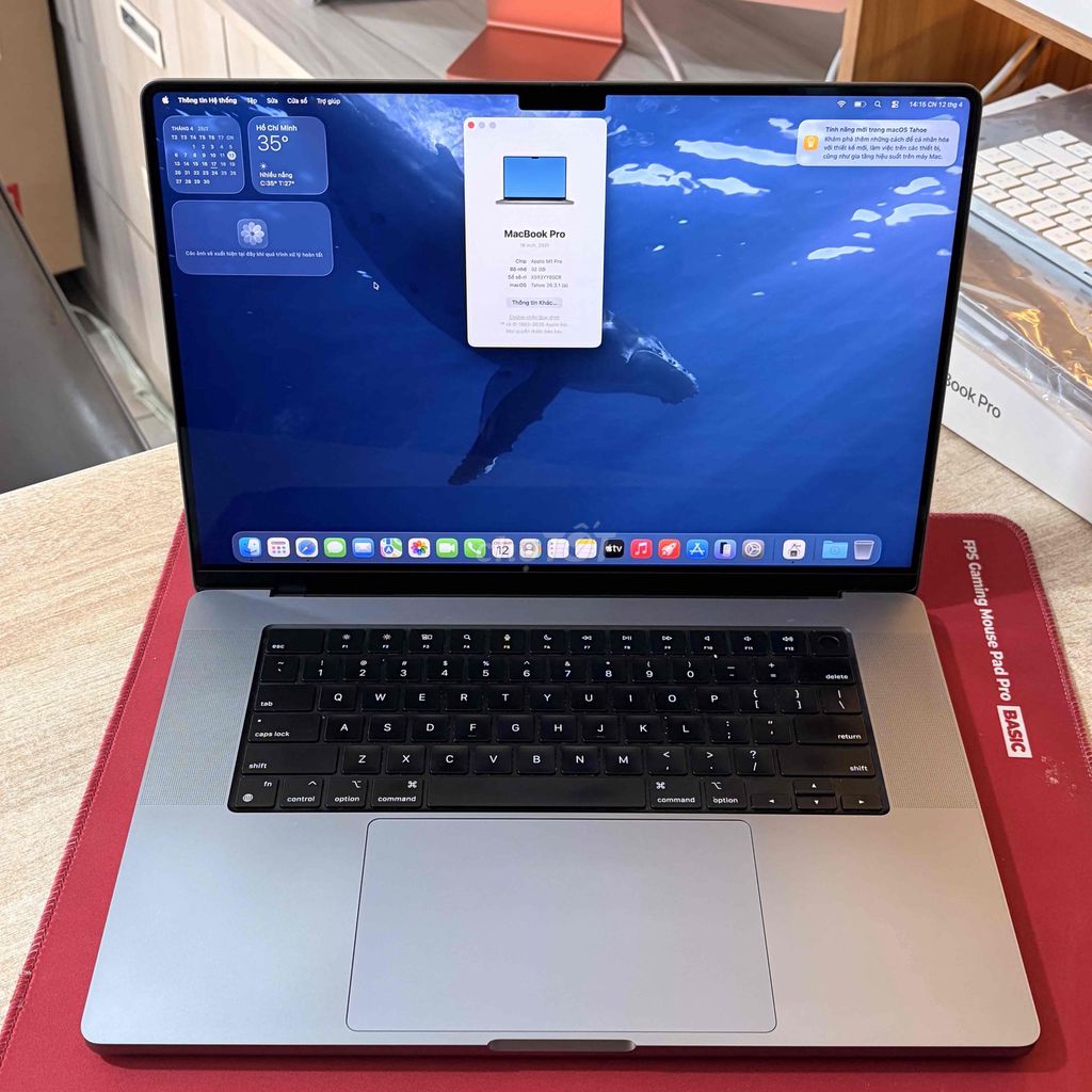 Apple MacBook Pro M1 Pro 16 inch 32GB/512GB. Mua bán Laptop tại Quận Bình Thạnh Tp Hồ Chí Minh được đăng bởi Mac Hiền 50 Nguyễn Cửu Vân hình 1