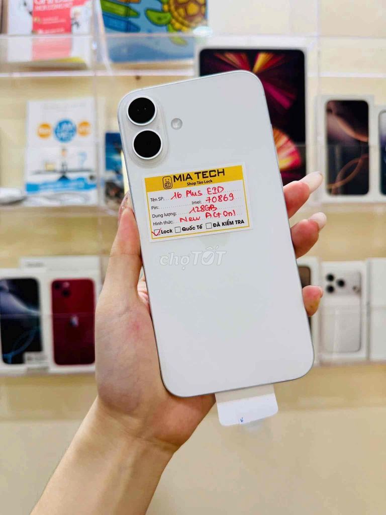 iPhone 16 Plus 128GB Trắng Mới ✅ Thu cũ - Góp✅. Mua bán Điện thoại tại Quận Ba Đình Hà Nội được đăng bởi Huy Trần hình 1