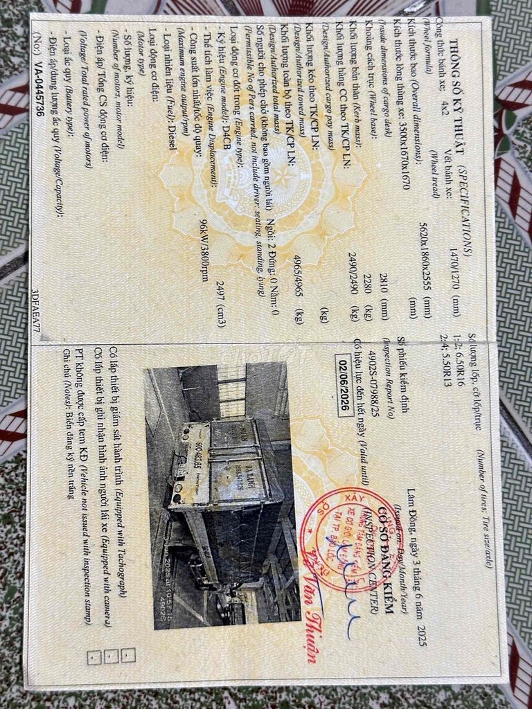 xe chính chủ cần bán kia K250 tải 2T490 sx 2018. Mua bán Xe tải, xe ben tại Thành phố Biên Hòa Đồng Nai được đăng bởi Phạm Thuý Liễu hình 5