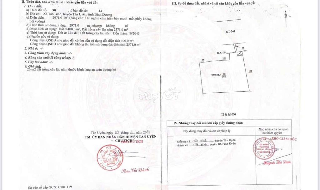 Đất SKC sản xuất kinh doanh đường ĐT-741 full 50 năm 3.000m2 giá rẻ. Mua bán Đất tại Huyện Bắc Tân Uyên Bình Dương được đăng bởi Thịnh Phát hình 4