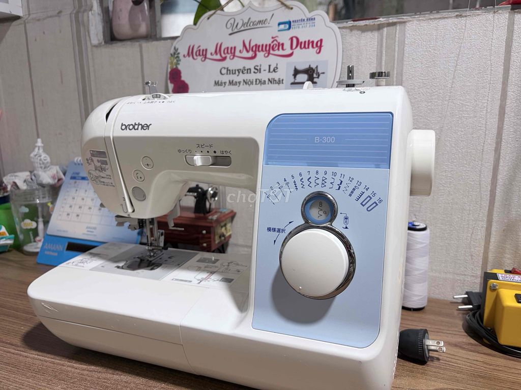 Máy may Brother B300 Trắng, Xanh. Mua bán Đồ chuyên dụng, Giống nuôi trồng tại Quận Tân Phú Tp Hồ Chí Minh được đăng bởi Máy may Nguyễn Dung  hình 1