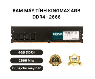 RAM MÁY TÍNH KINGMAX 4GB DDR4 - 2666. Mua bán Linh kiện (RAM, Card...) tại Quận Lê Chân Hải Phòng được đăng bởi An Vũ Khang Computer