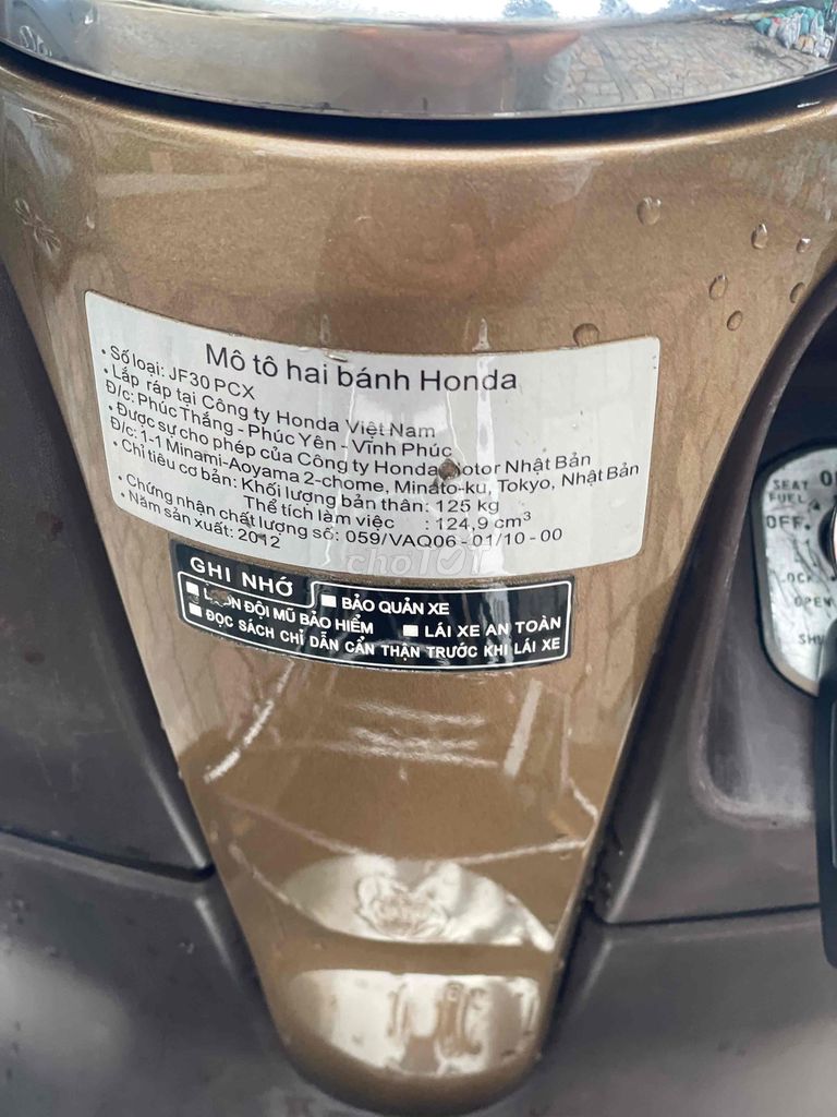 Honda PCX 2012 Chính chủ trả trc 12tr nhận xe. Mua bán Xe máy tại Quận 7 Tp Hồ Chí Minh được đăng bởi Dương Đạt hình 8