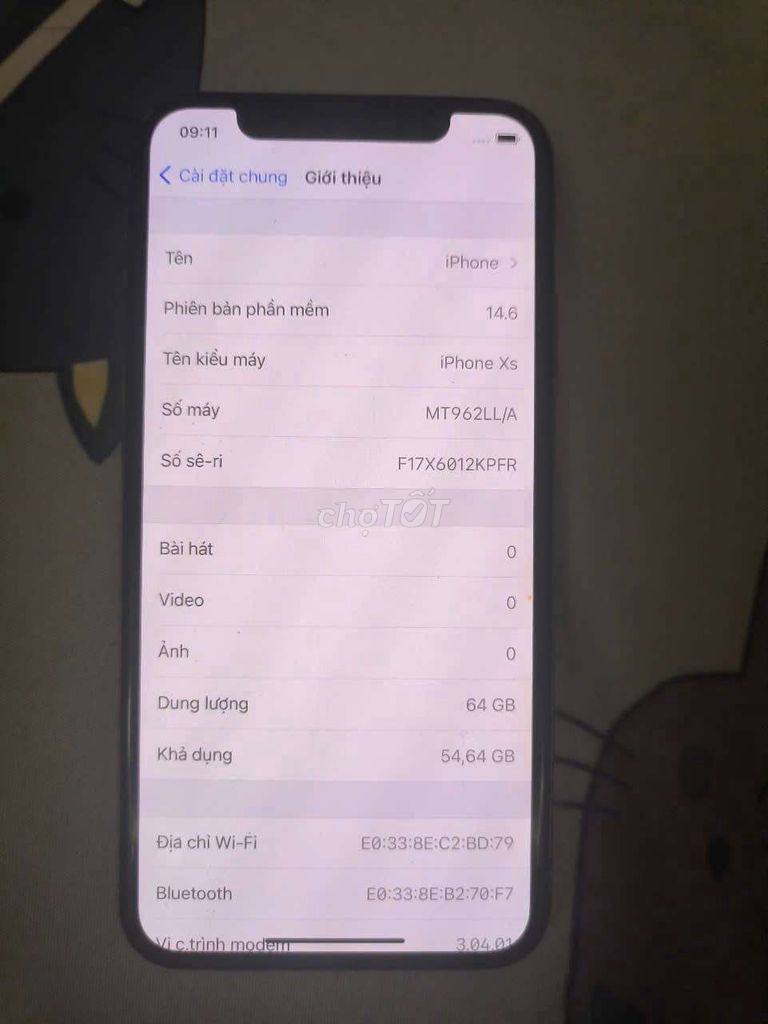 Iphone Xs Gold quốc tế