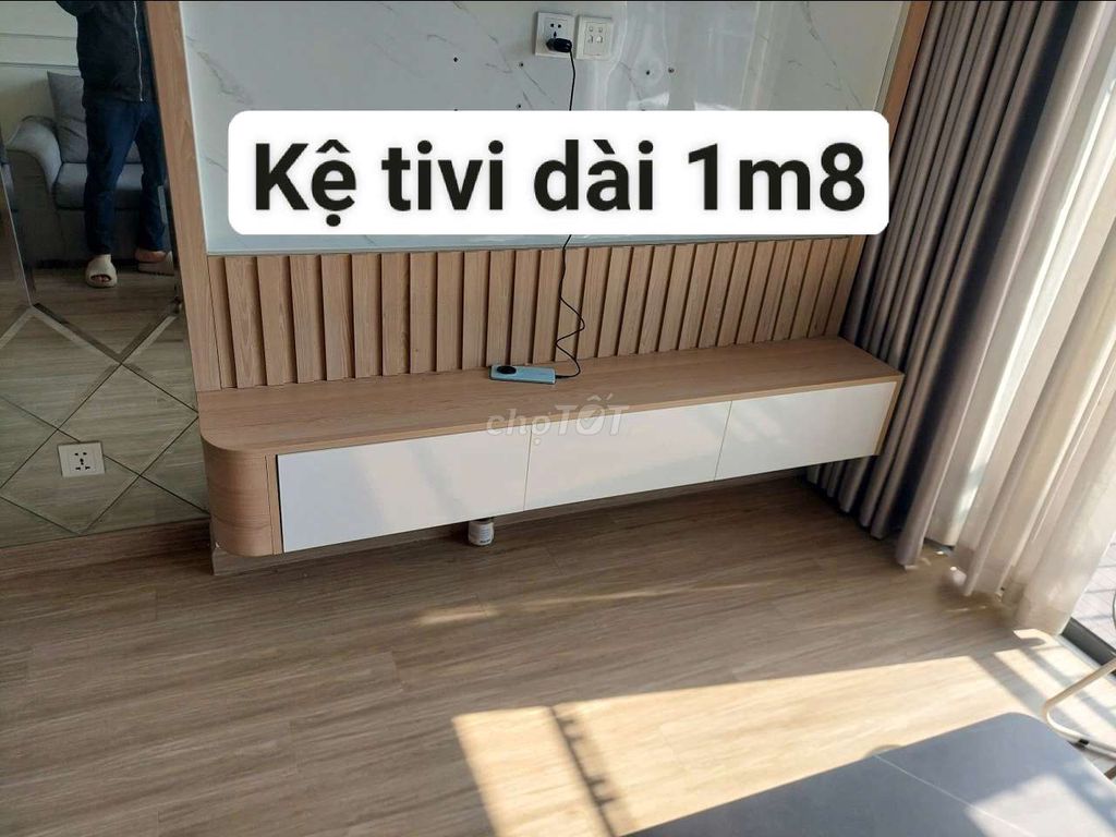 Kệ tivi treo tường gỗ MDF 1m8. Mua bán Tủ, kệ gia đình tại Quận Hà Đông Hà Nội được đăng bởi Vũ văn khương hình 1