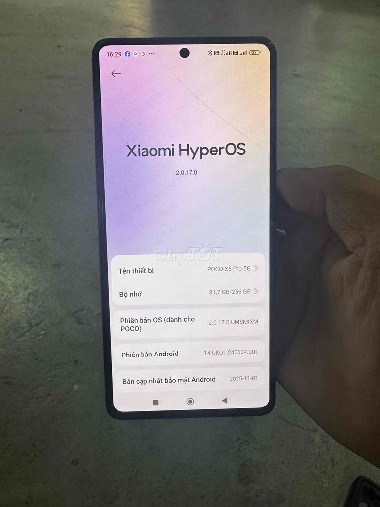 Xiaomi POCO X5 Pro 5G 256GB Xanh lá. Mua bán Điện thoại tại Huyện Bình Chánh Tp Hồ Chí Minh được đăng bởi pmp hình 1